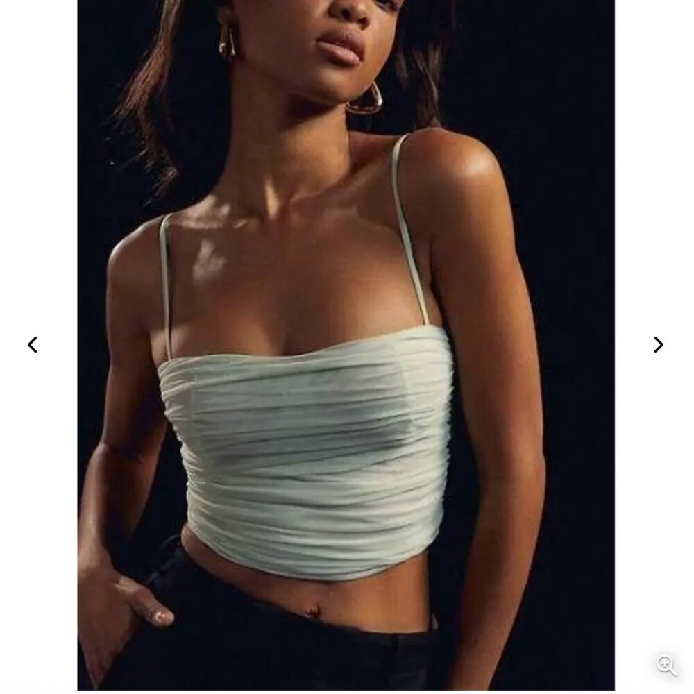 Aritzia Babaton Luxor Corset Mesh Tank